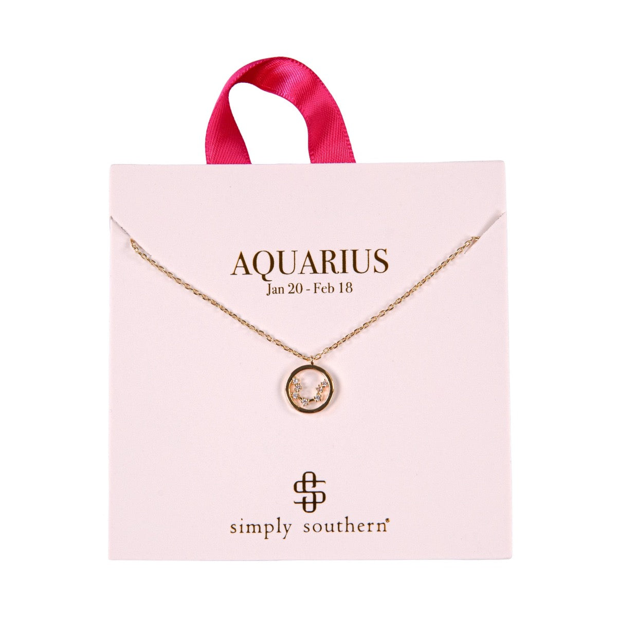 Simply Southernยฎ Zodiac Necklace: Aquarius
