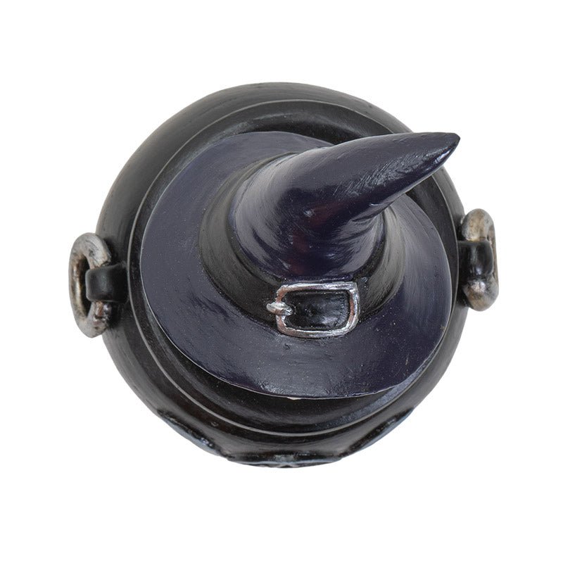 Black Cat on Cauldron Trinket Box