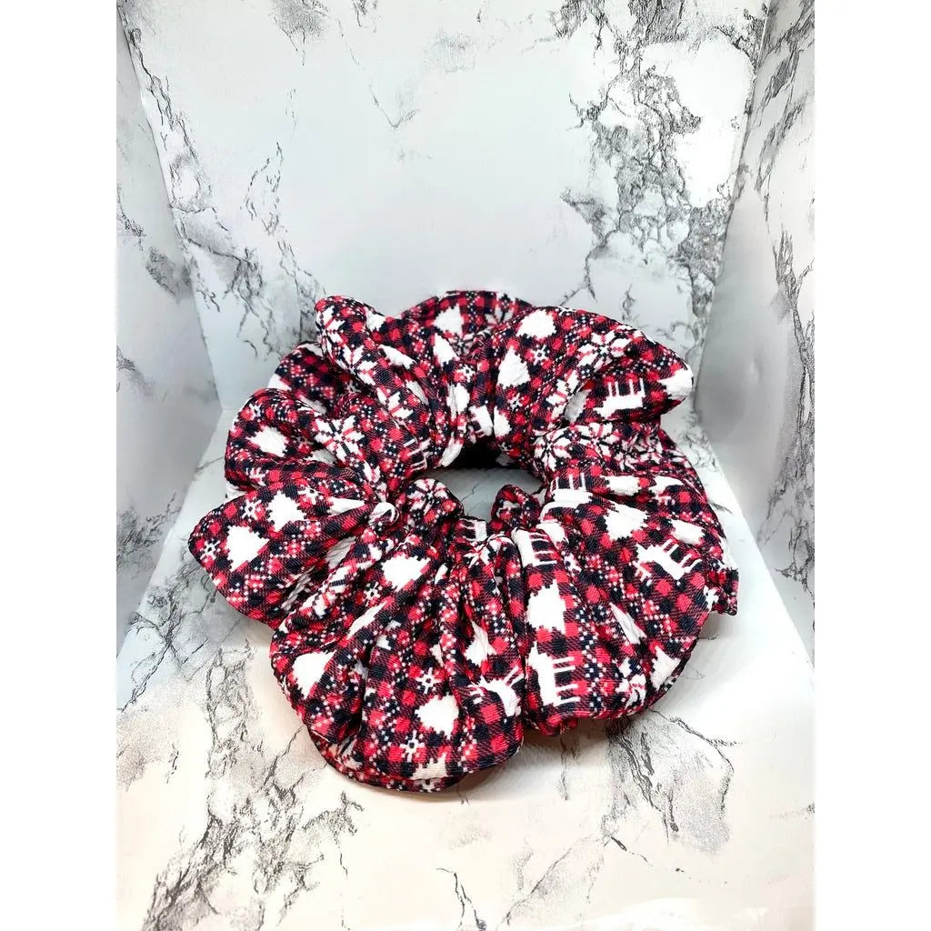 Buffalo Ugly Sweater Christmas Bullet Scrunchie