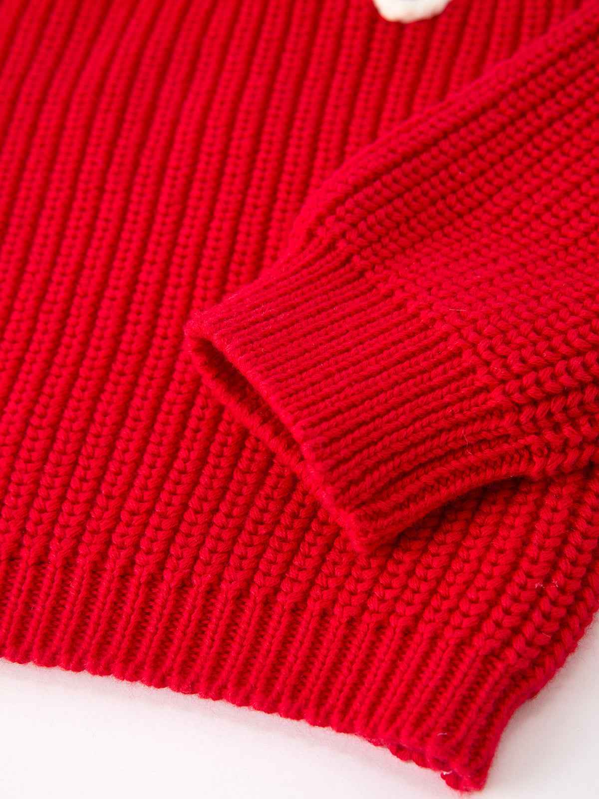 Red Christmas Girls โmerryโ Pullover Sweater