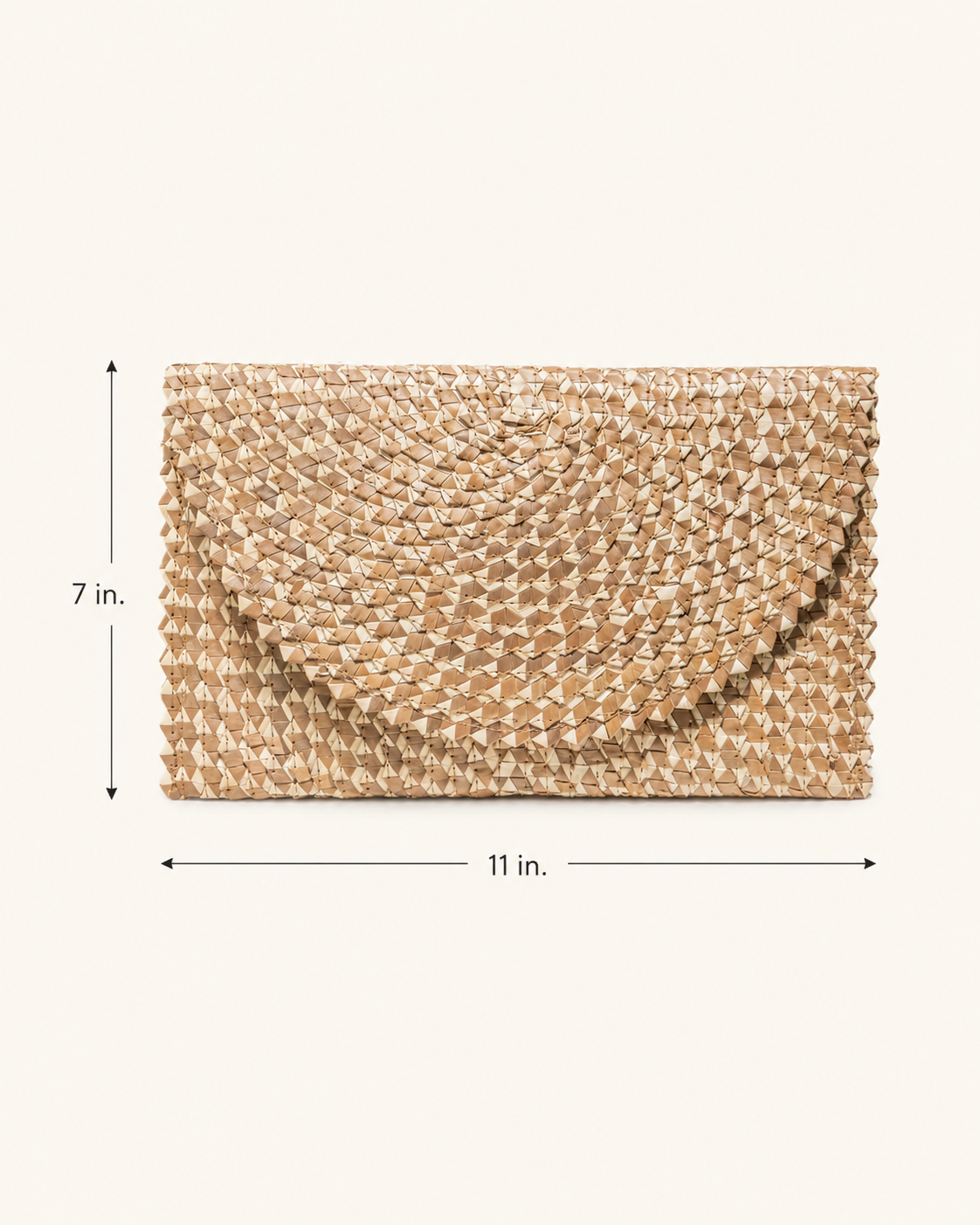 Ombre Rattan Clutch