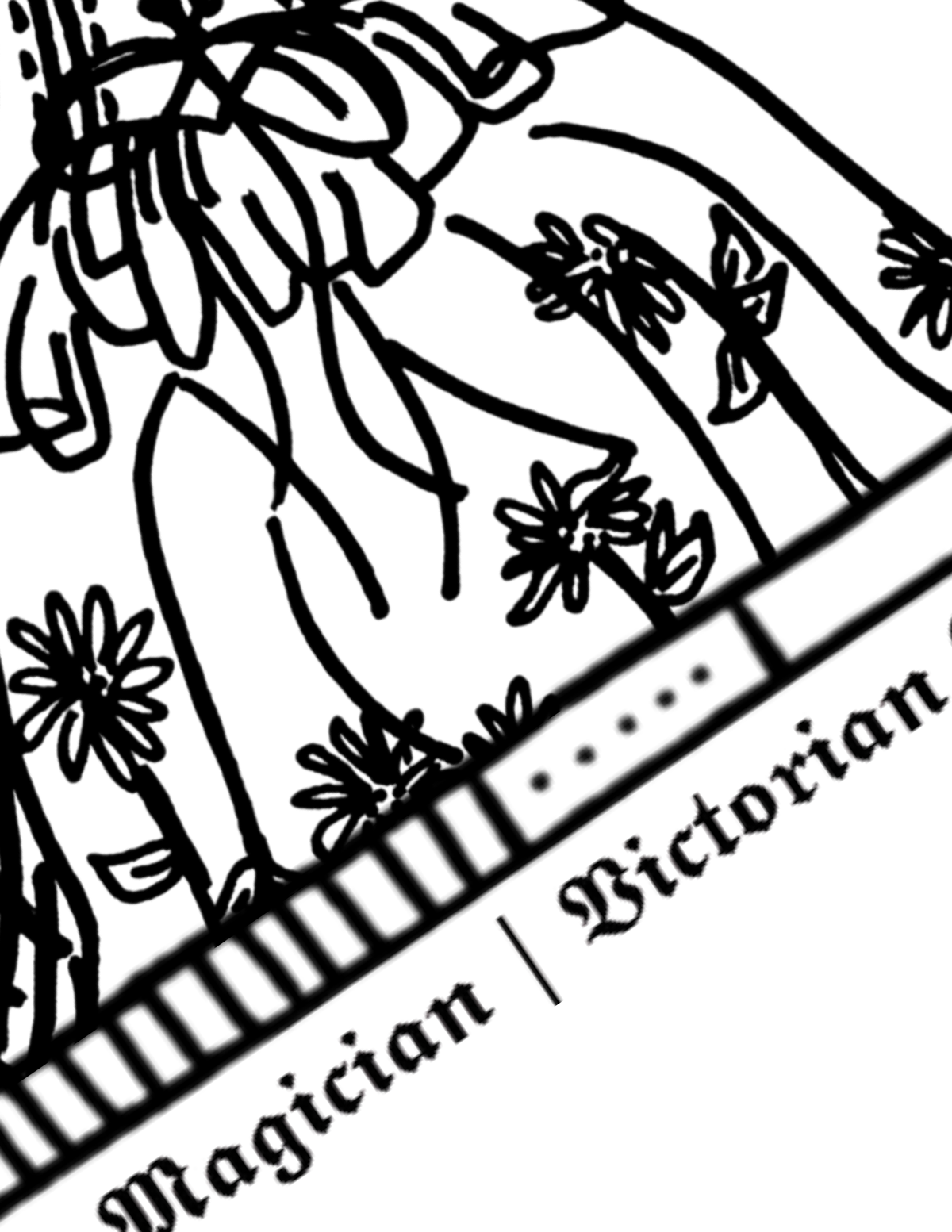 Major Arcana Tarot Coloring Page - 𝕿𝖍𝖊 𝕸𝖆𝖌𝖎𝖈𝖎𝖆𝖓
