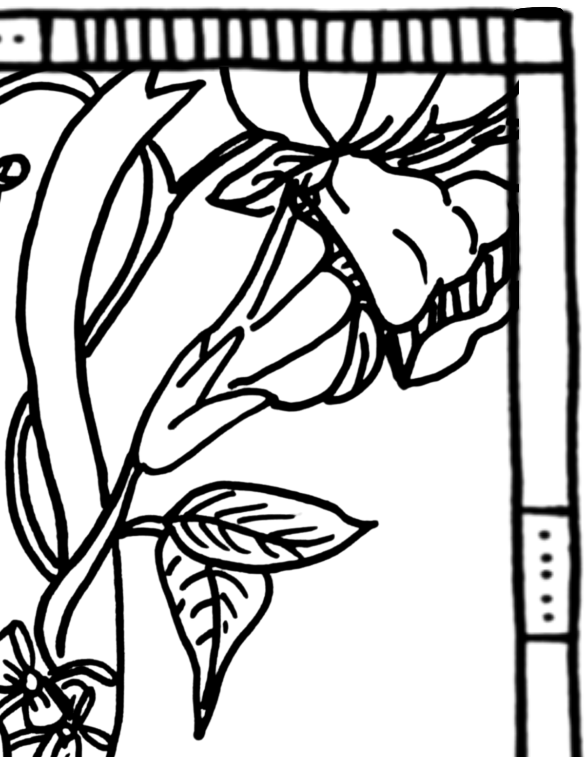 Major Arcana Tarot Coloring Page - 𝕿𝖍𝖊 𝕷𝖔𝖛𝖊𝖗𝖘