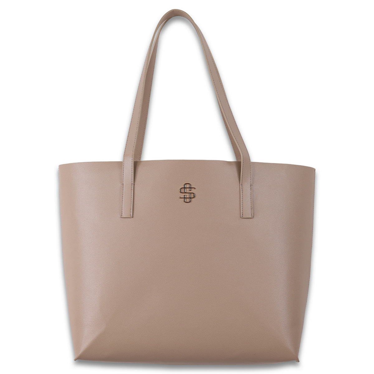 Simply Southernยฎ Vegan Leather Tote: Beige