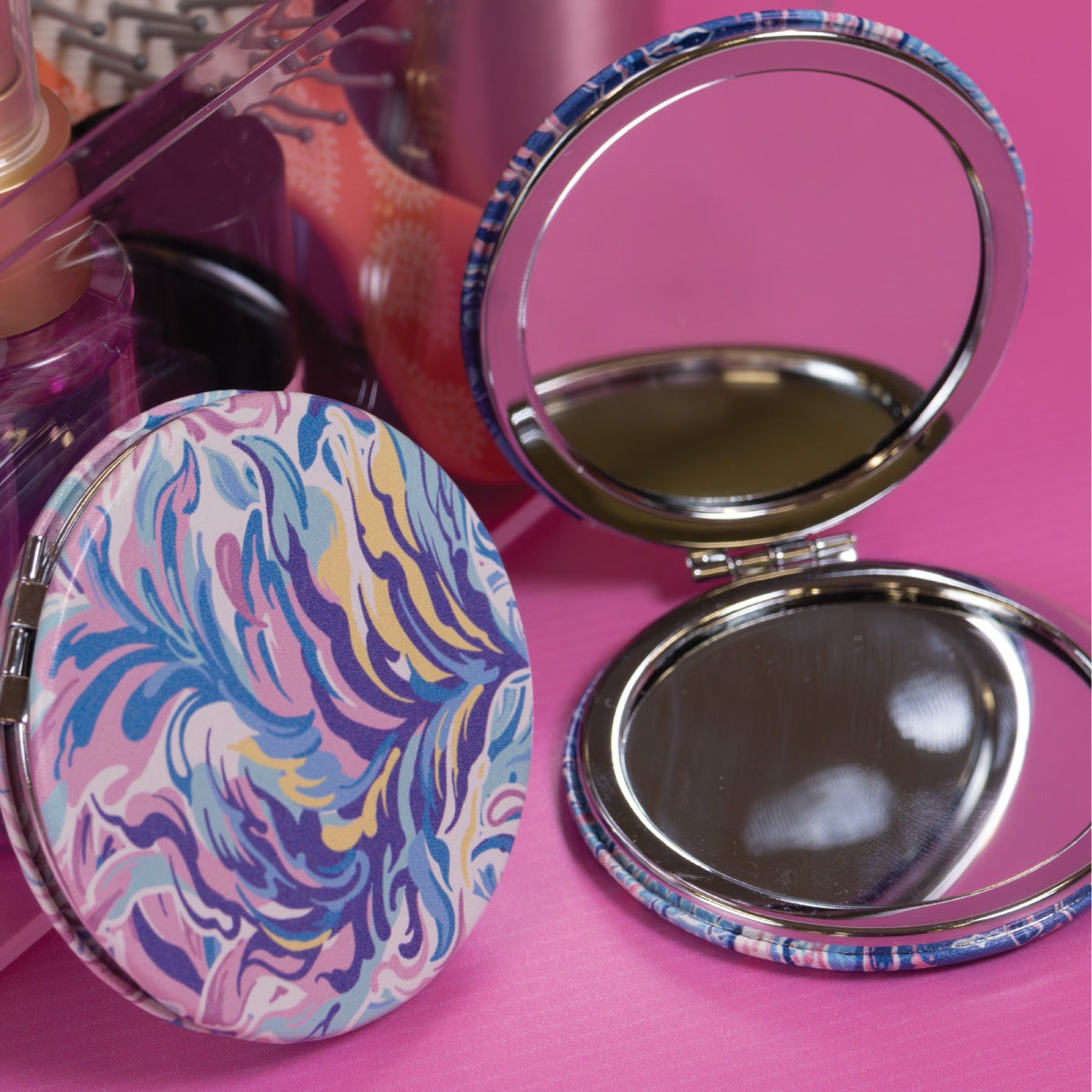 Simply Southernยฎ Magnifying Compact Mirror: Watercolor