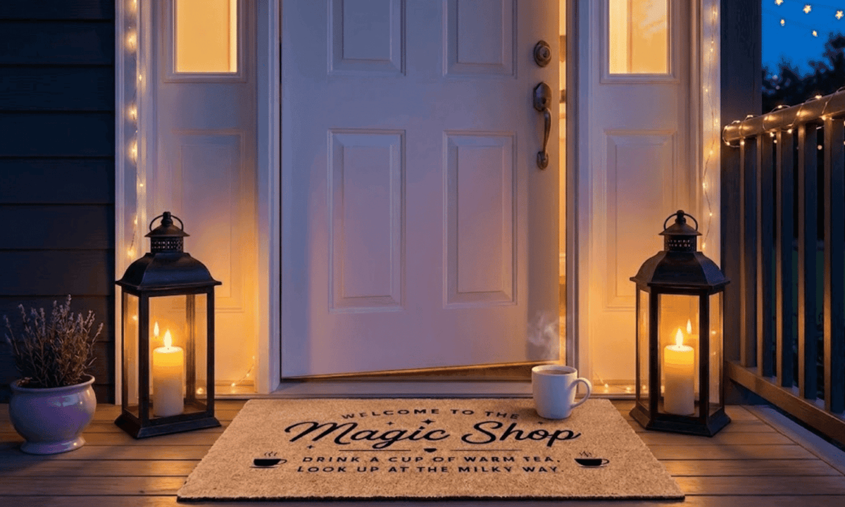 Welcome to the Magic Shop Coir Mat