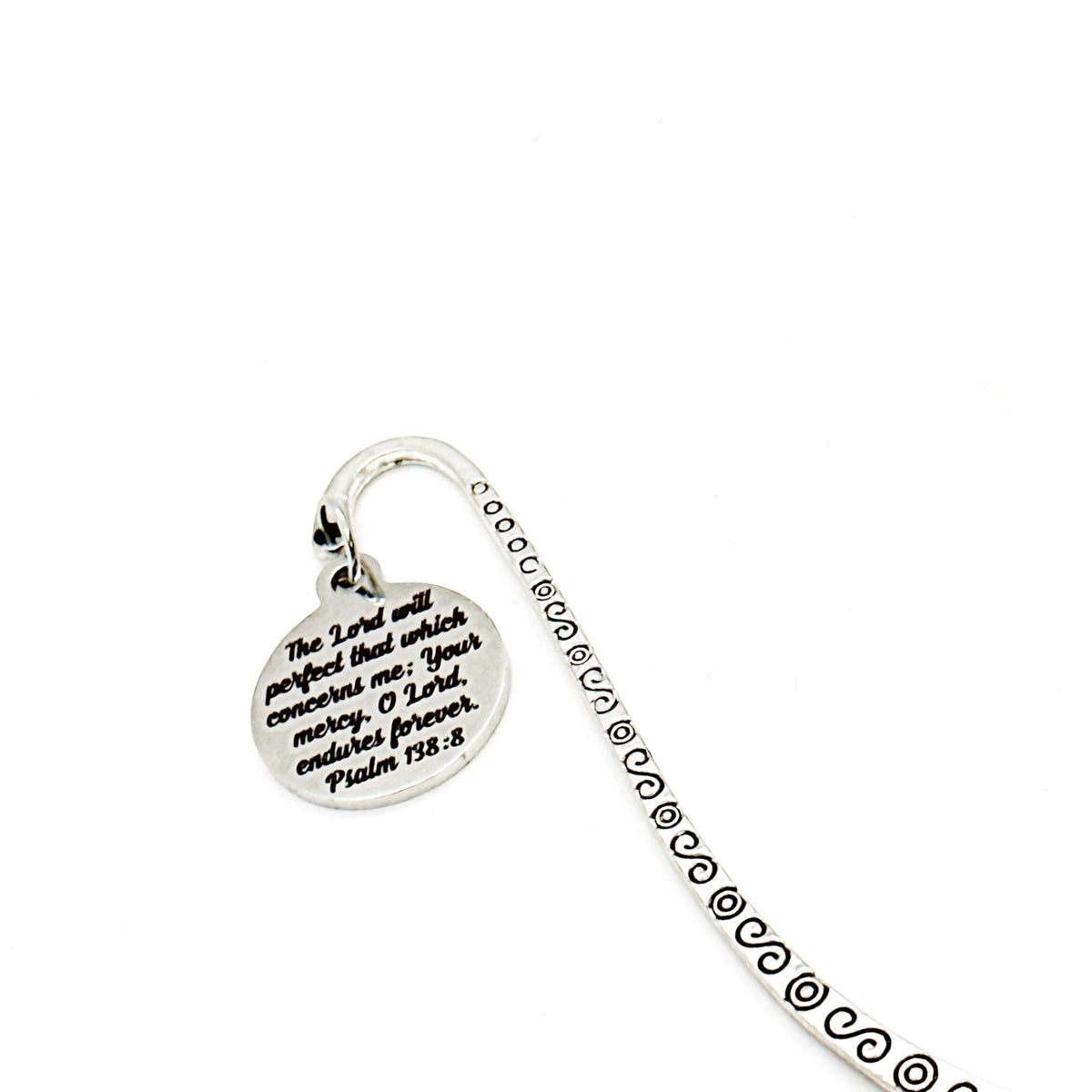 The Lordโs Mercy Endures Forever Charm Bookmark, Psalm 138 8, Bible Bookmark, Scripture Gift, Faith Quote, Bible Verse, Christian GIft