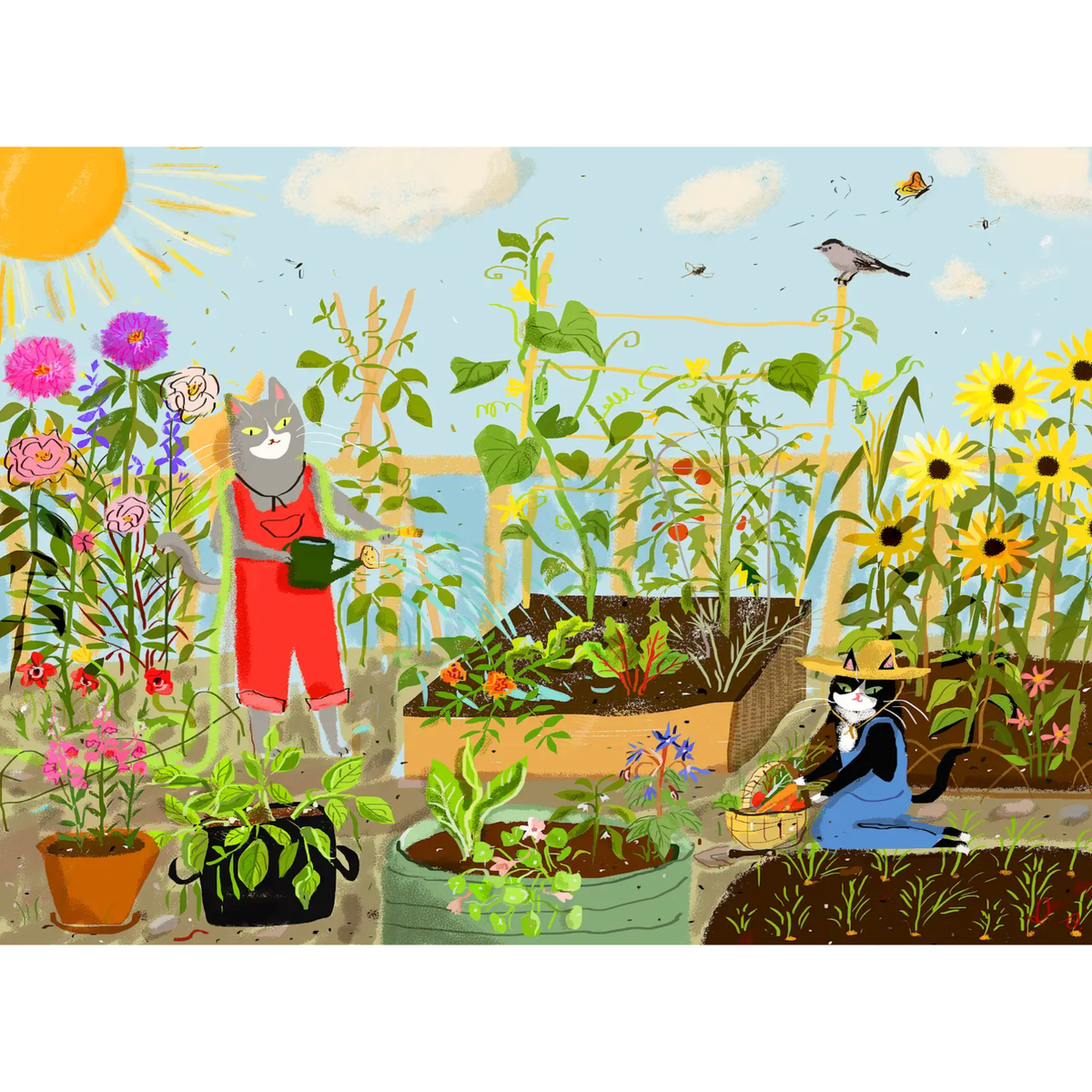 Pawted Plants 500 Piece Jigsaw Puzzle | Puzzlefolk