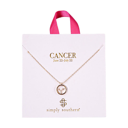Simply Southern® Zodiac Necklace: Cancer