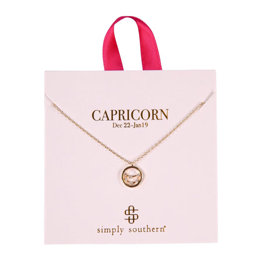 Simply Southern® Zodiac Necklace: Capricorn