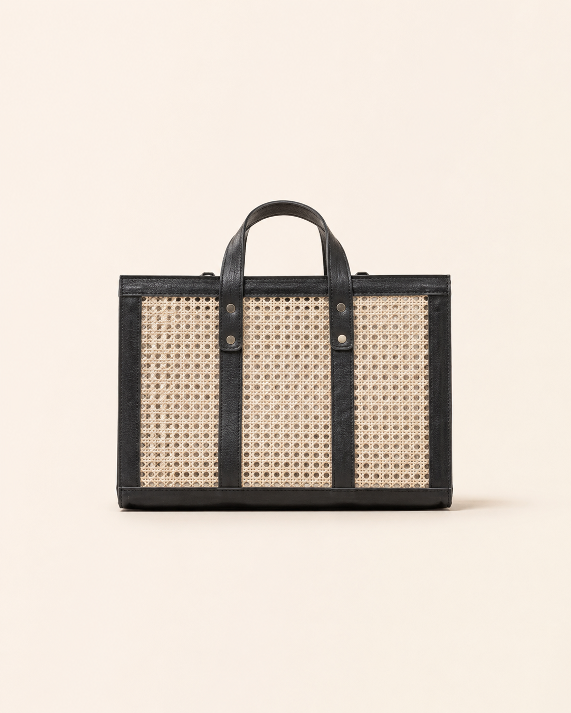 Raja Leather and Cane Everyday Bag