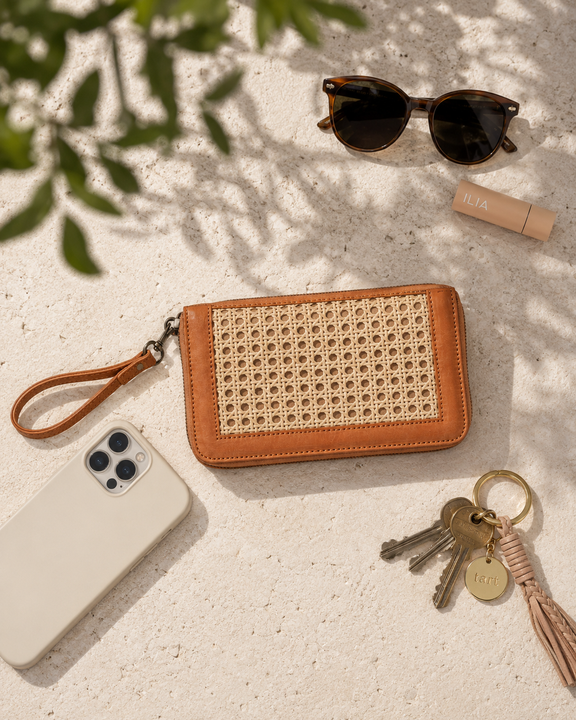 Raja Leather and Cane Wallet