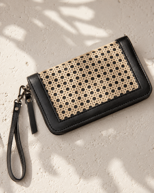 Raja Leather and Cane Wallet