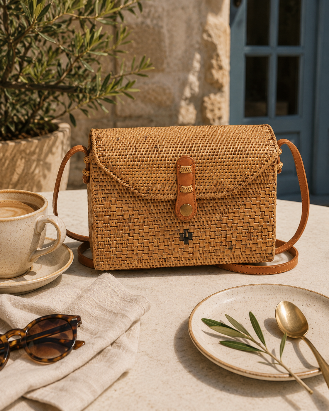 Kota Rattan Purse