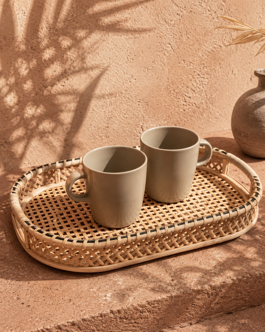 Nora Rattan Oval Tray