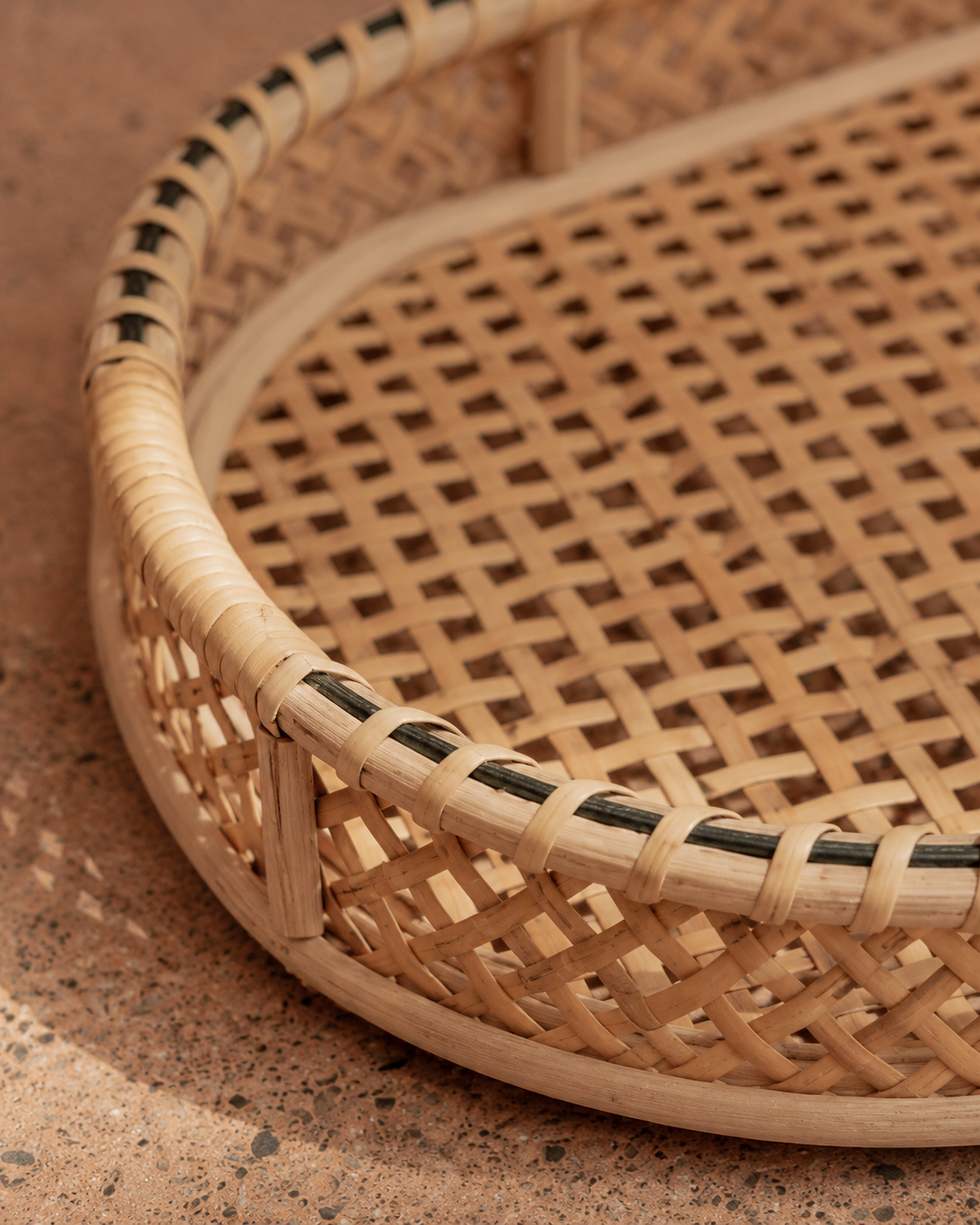 Nora Rattan Oval Tray