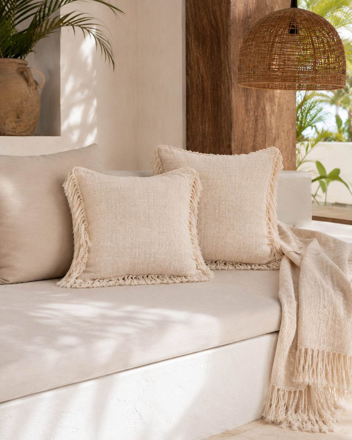 Cotton Throw Pillows