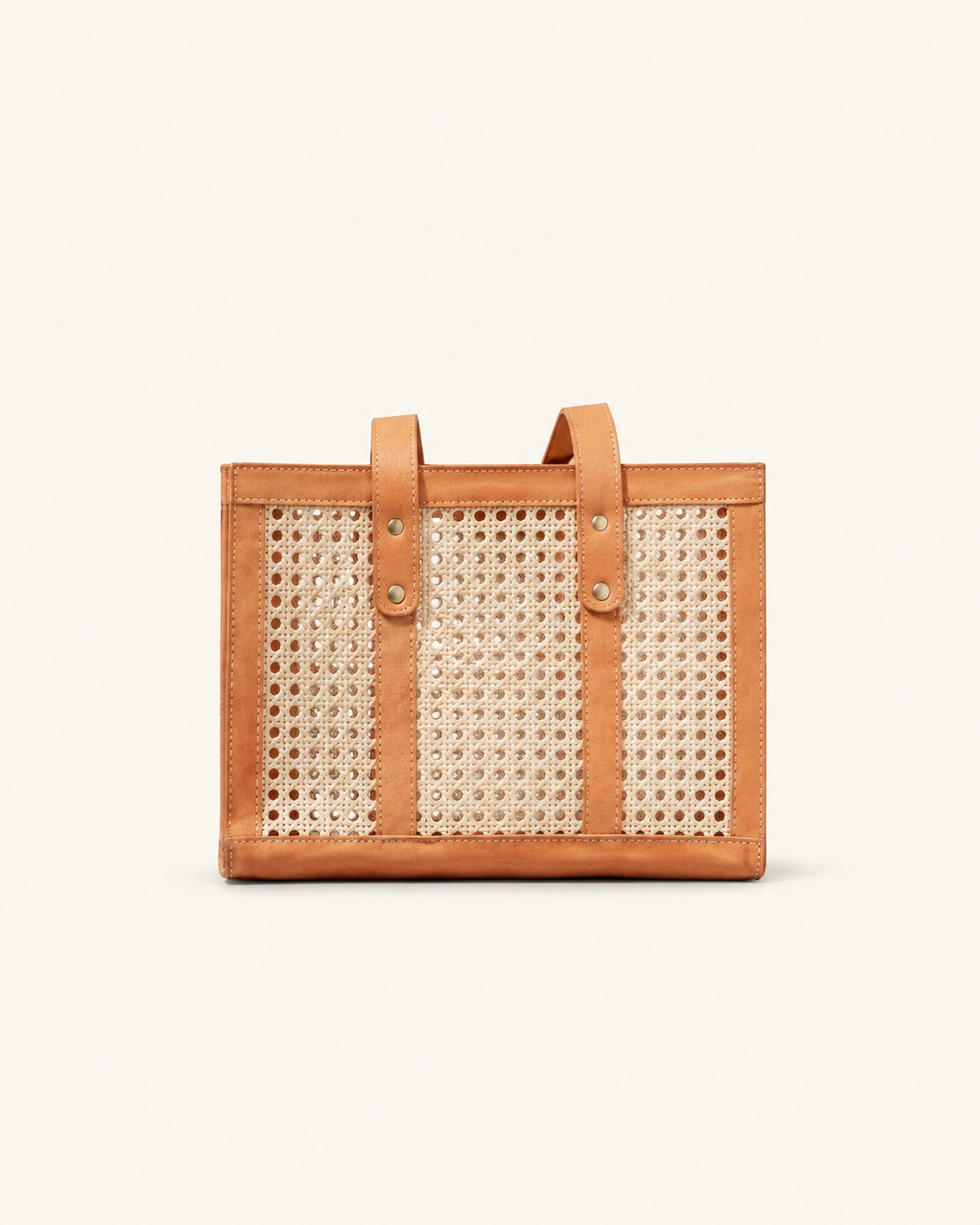 Raja Leather and Cane Everyday Bag