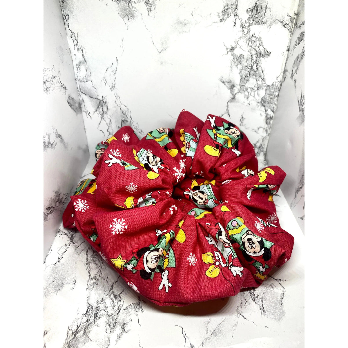Red Christmas Mouse Scrunchie