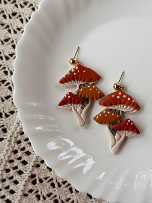 Mushroom Earrings