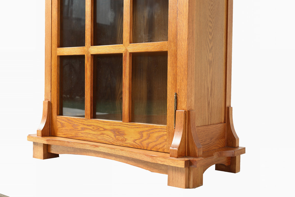 Mission Solid Oak Display Bookcase (2 Colors Available)