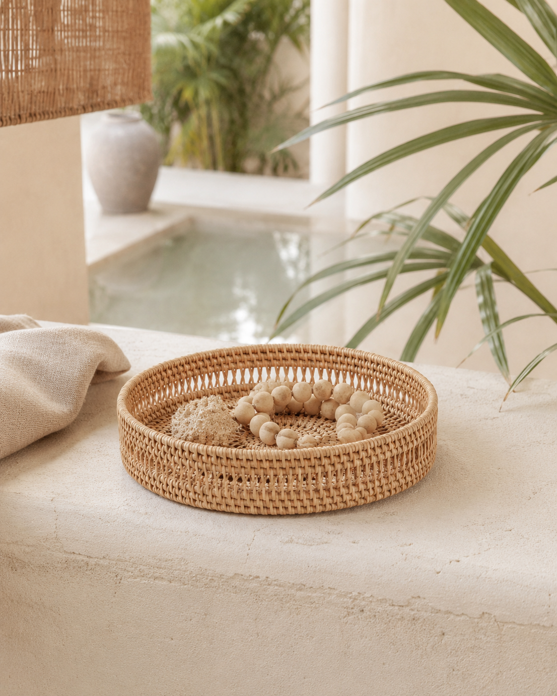Round Woven Tray