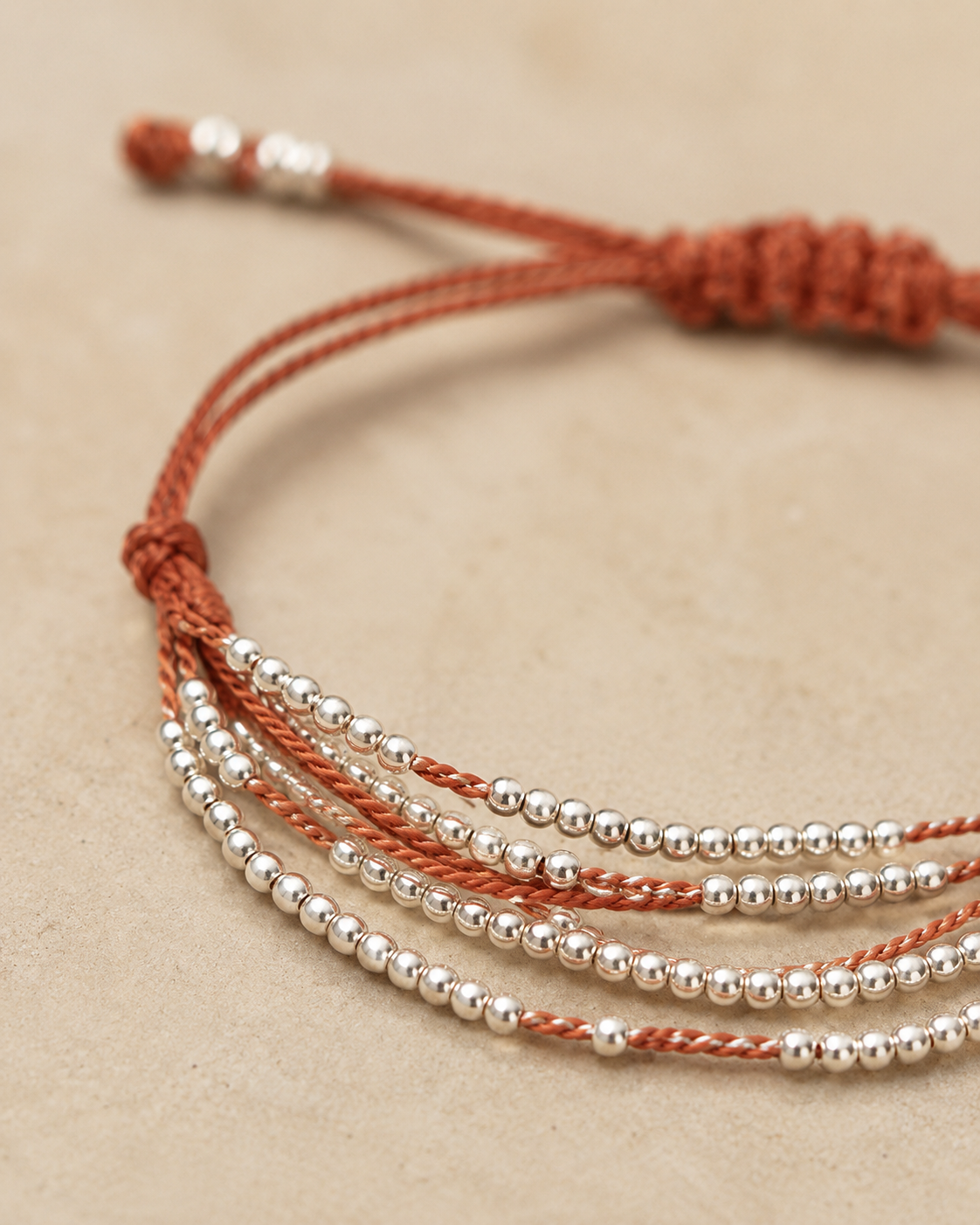 Terra Layered Bracelets in Silver
