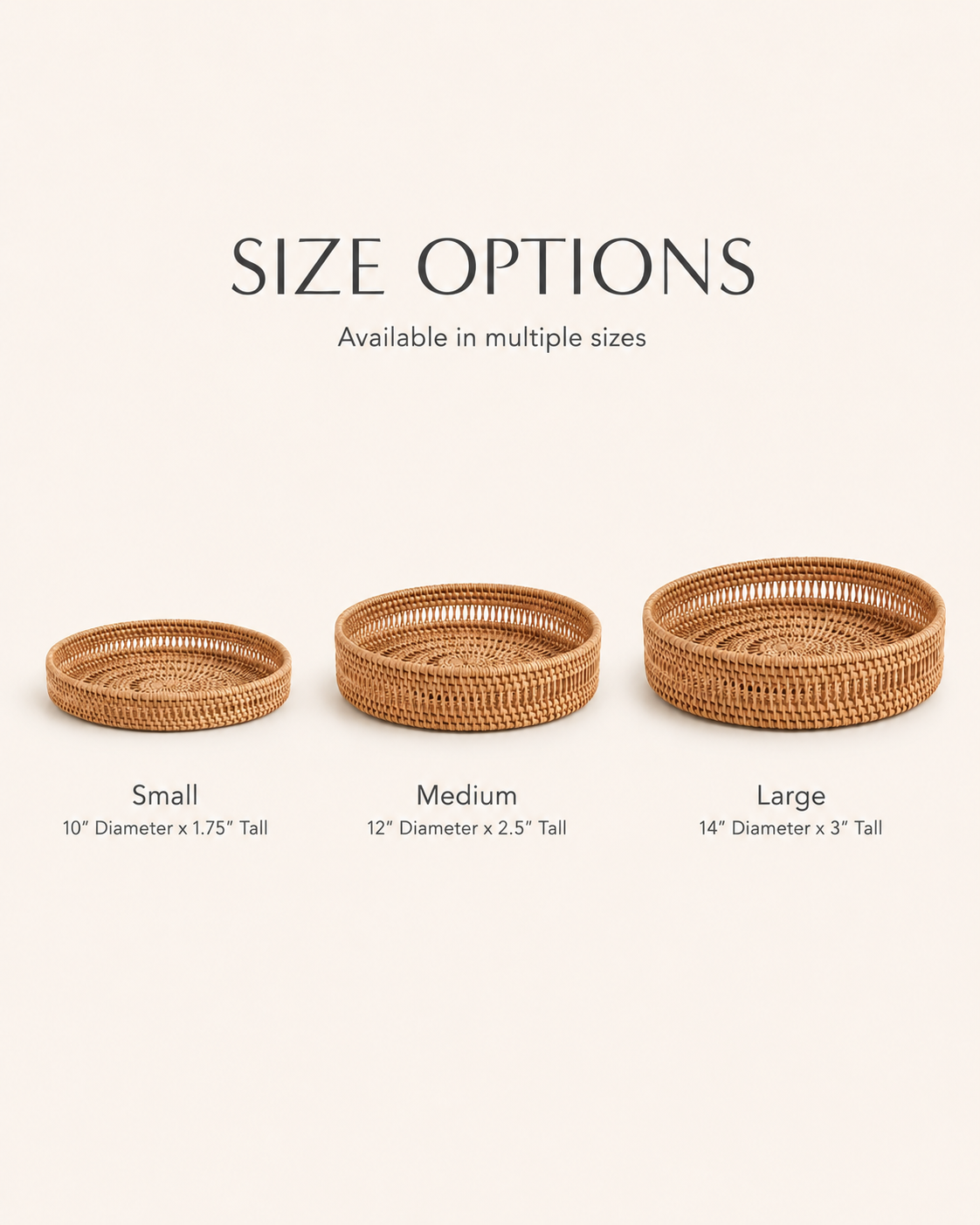 Round Woven Tray