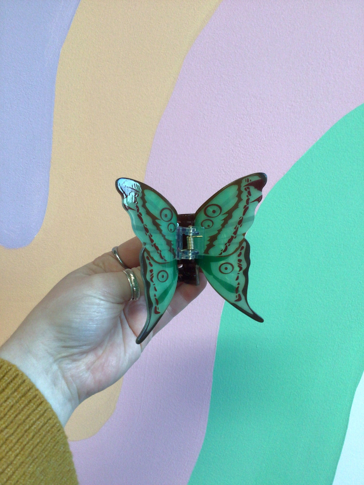 Colorful Butterfly Hair Claw
