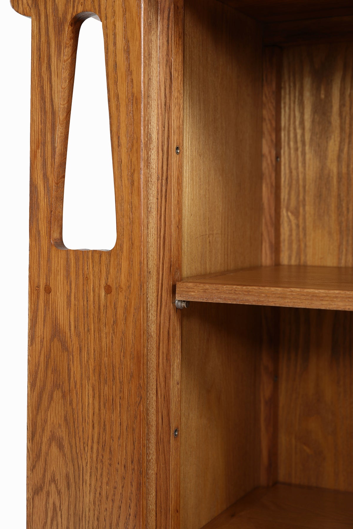 Mission 1 Door Bookcase with Side Shelves - MC