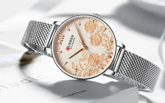 FUCHSIA Curren Watch – 32mm Romantic Timepiece | Japan Movement