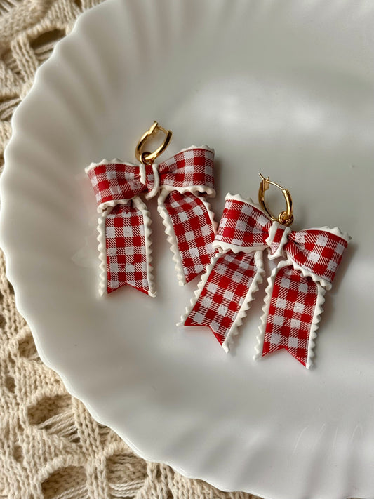 Red Gingham Bows