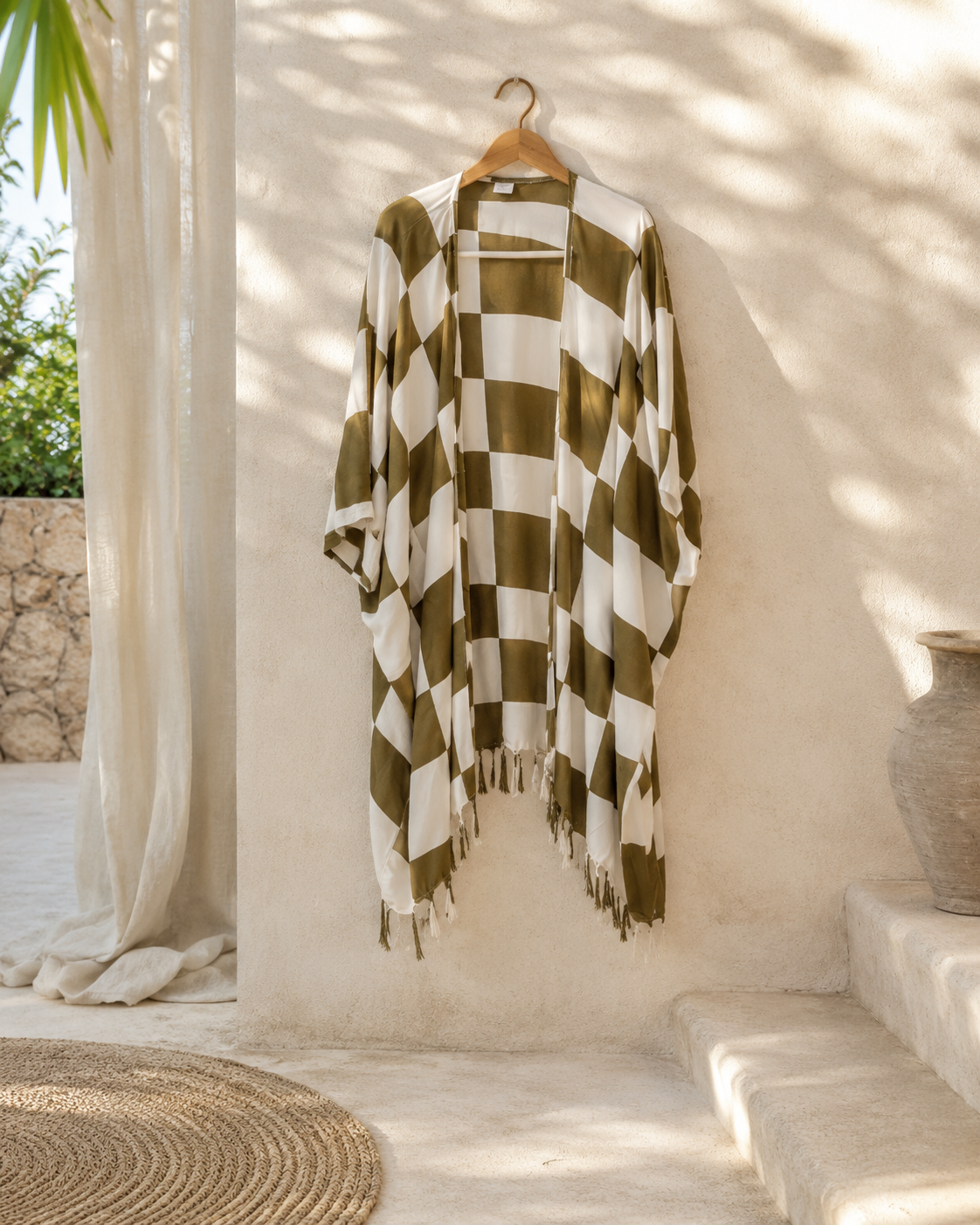 Checkered Kimono
