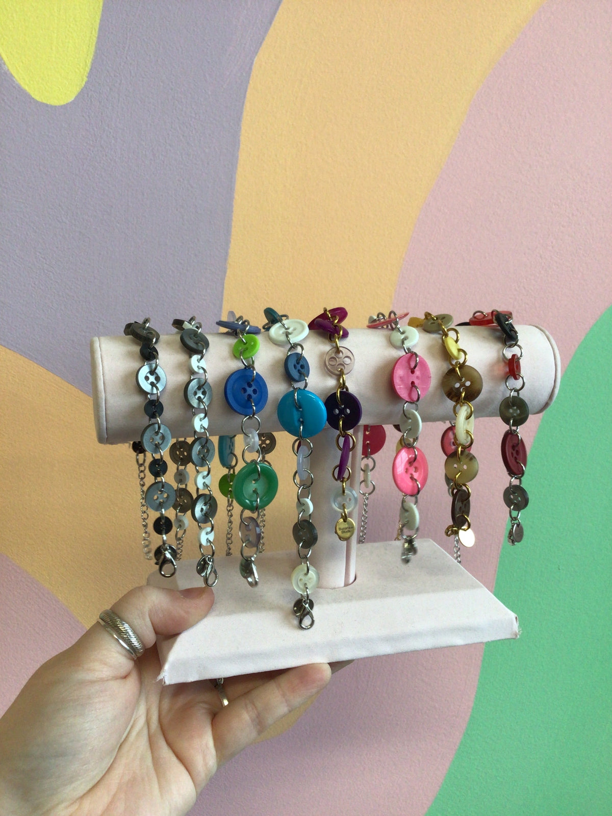 Button bracelet