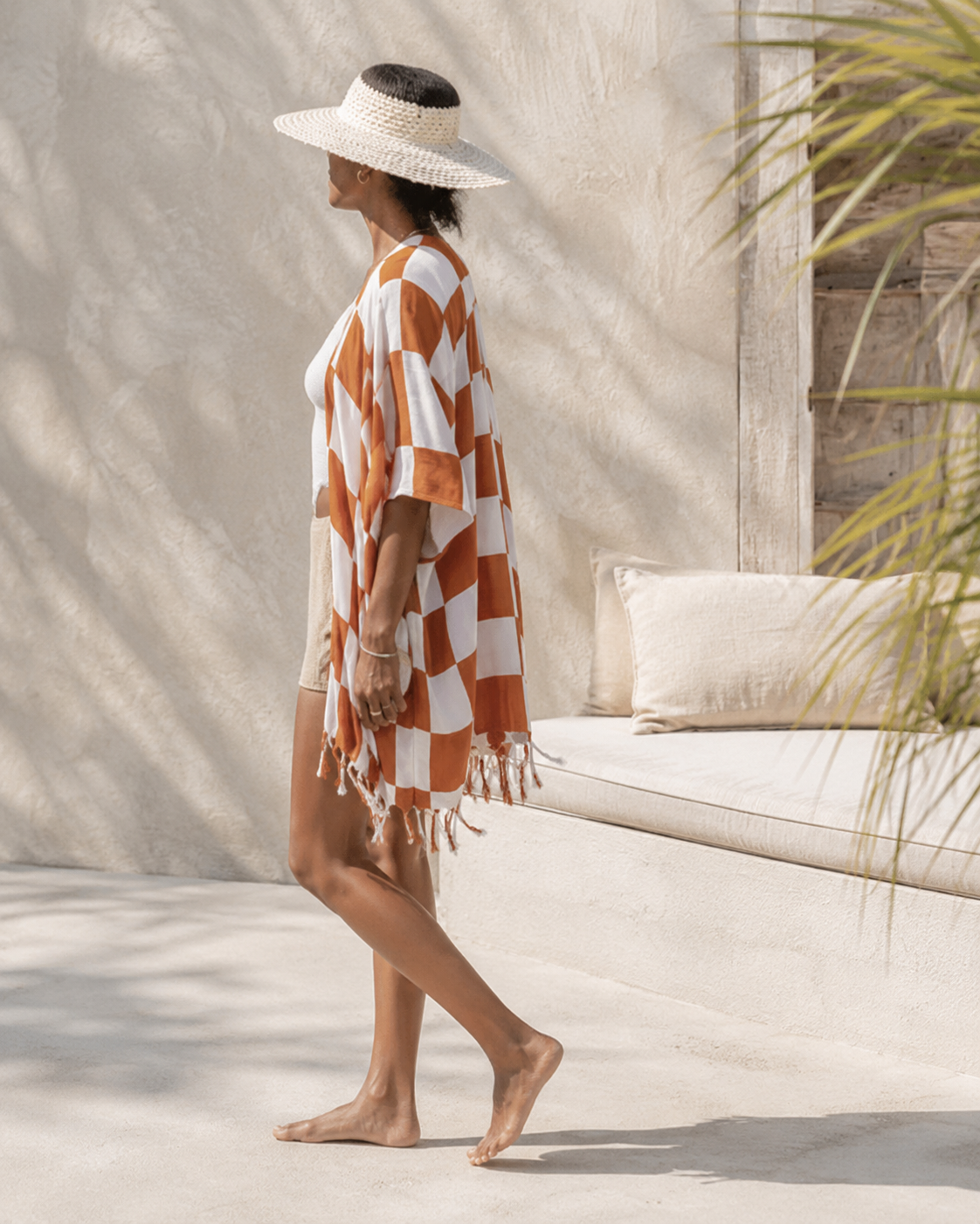 Checkered Kimono