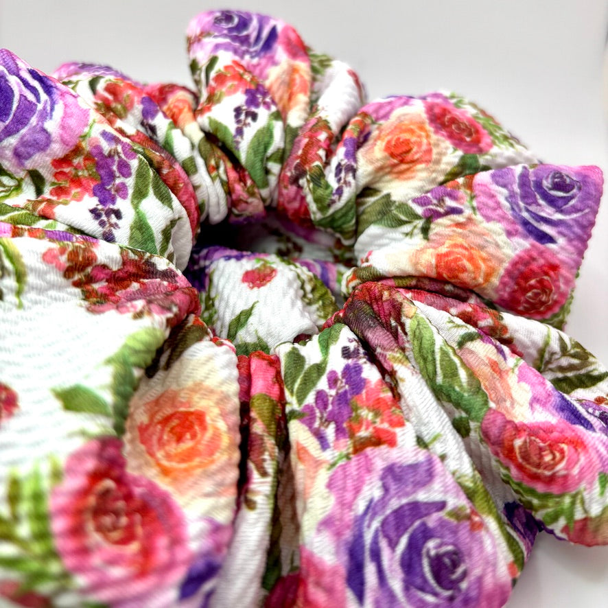 Floral Spring Bullet Scrunchie