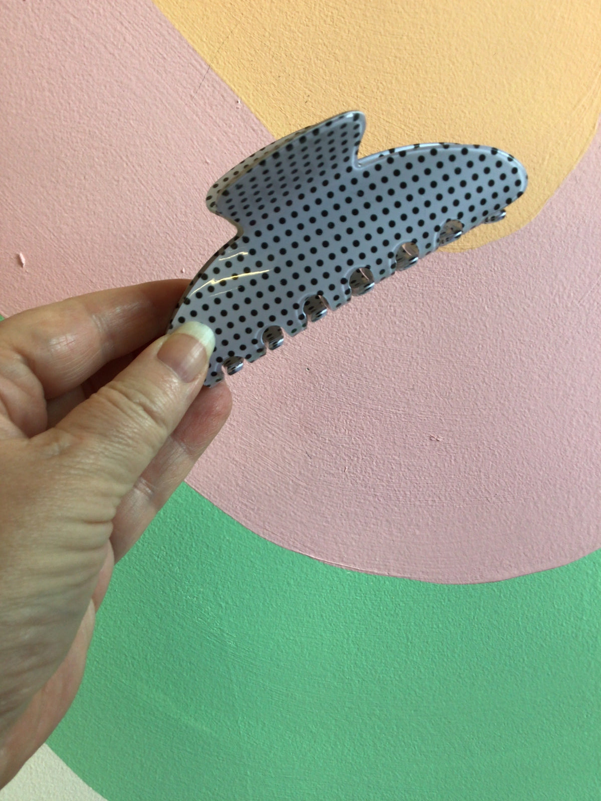 Polka Dot Hair Claws