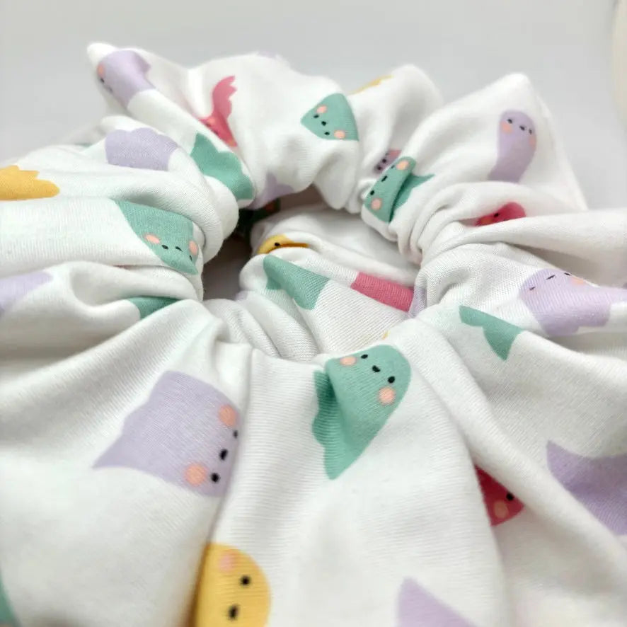 Pastel Ghosts Halloween Scrunchie