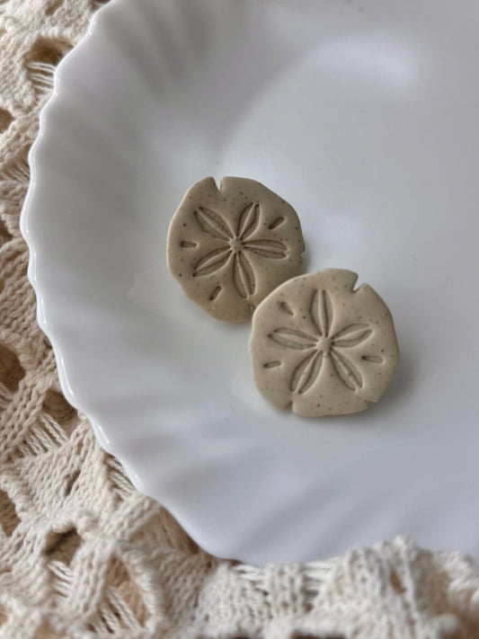 Sand Dollar Statement Studs