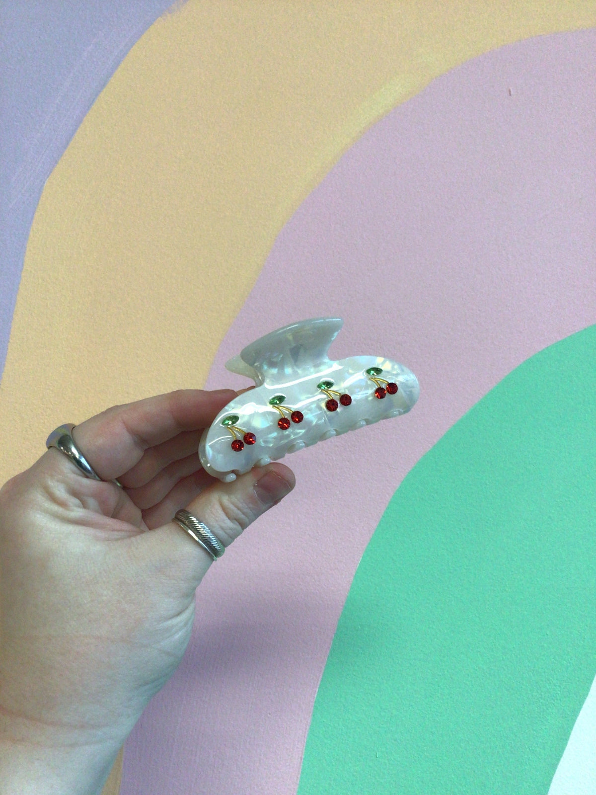Cherry Hair Claw