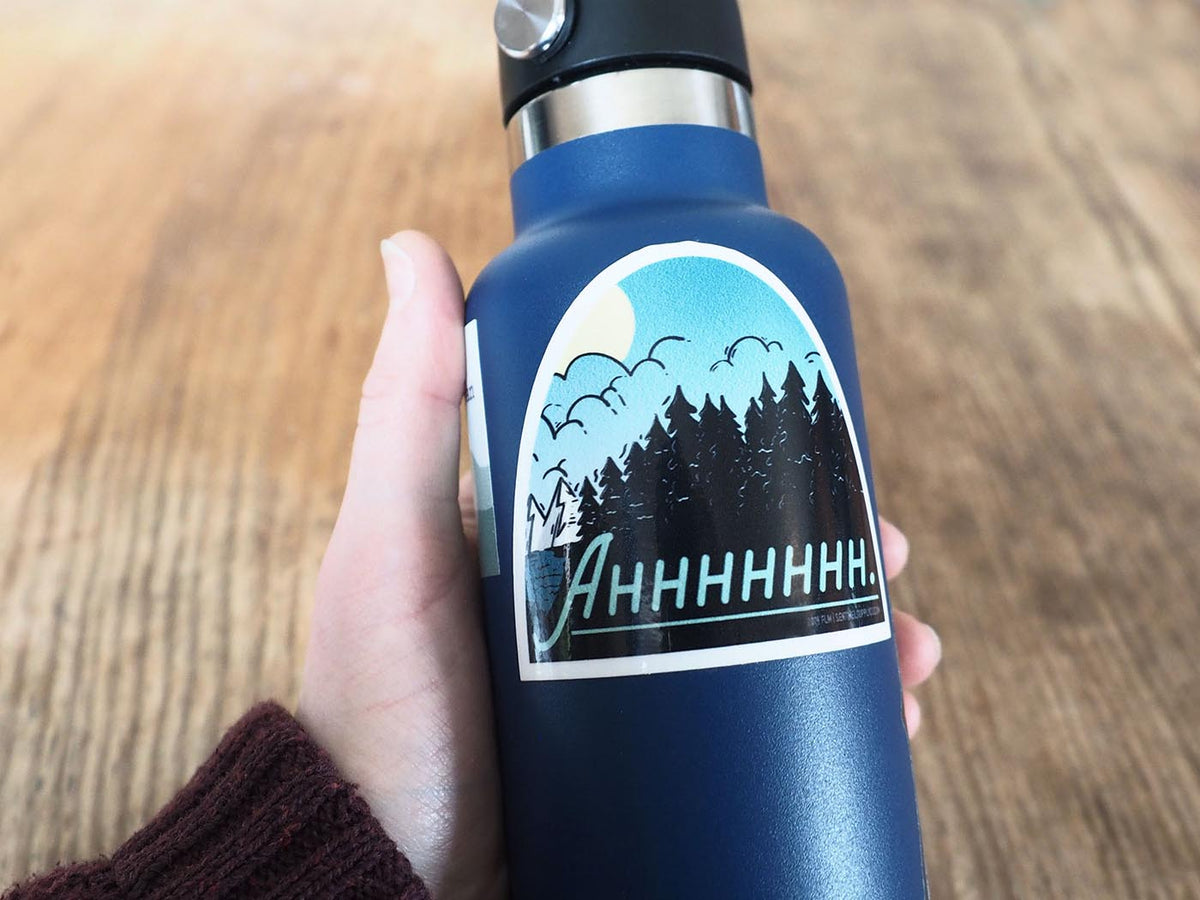 Ahhhhh. Mountain Lake Sticker