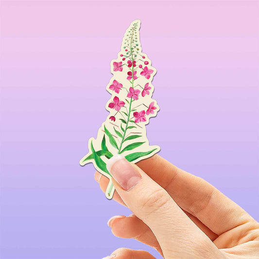 Alaska Fireweed Flower Sticker