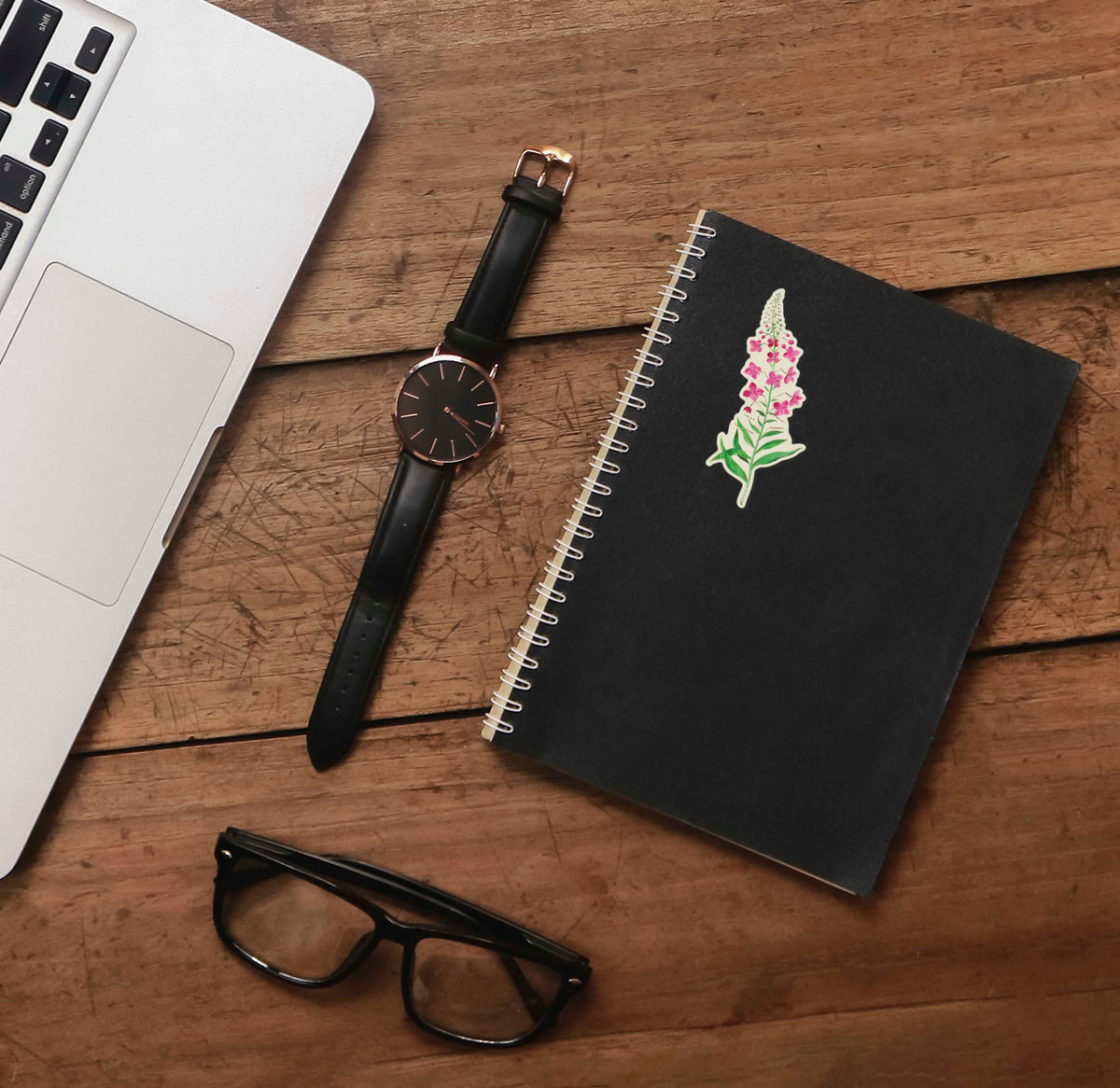 Alaska Fireweed Flower Sticker