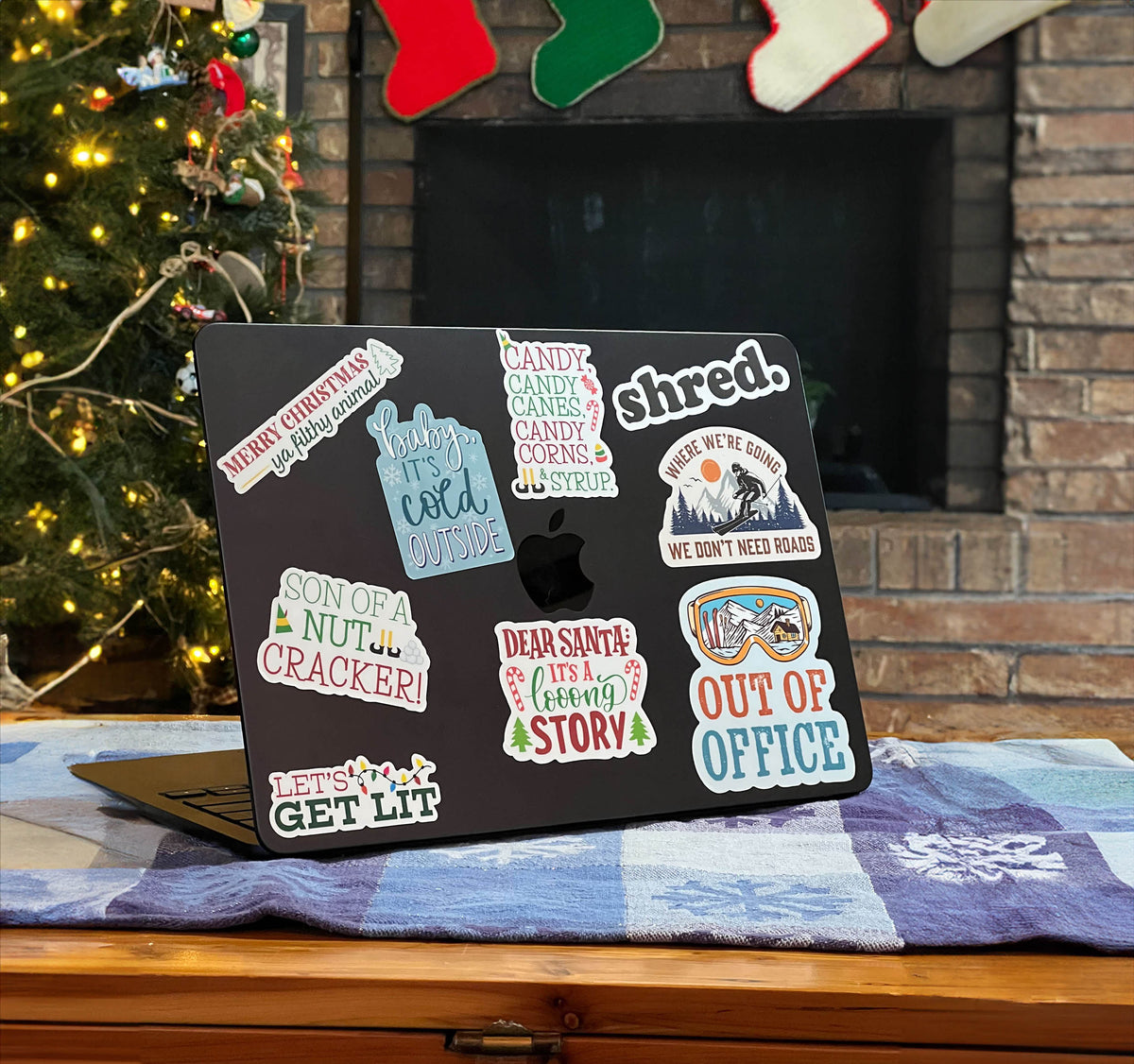My Favorite Color is Christmas Lights Sticker