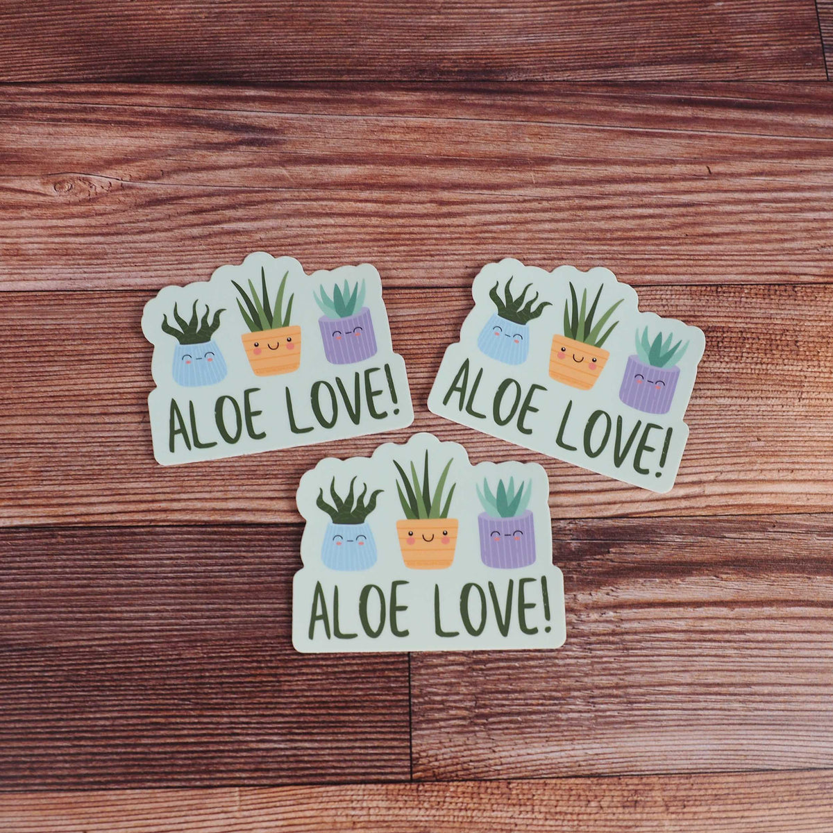 Aloe Love Cute Succulent Sticker