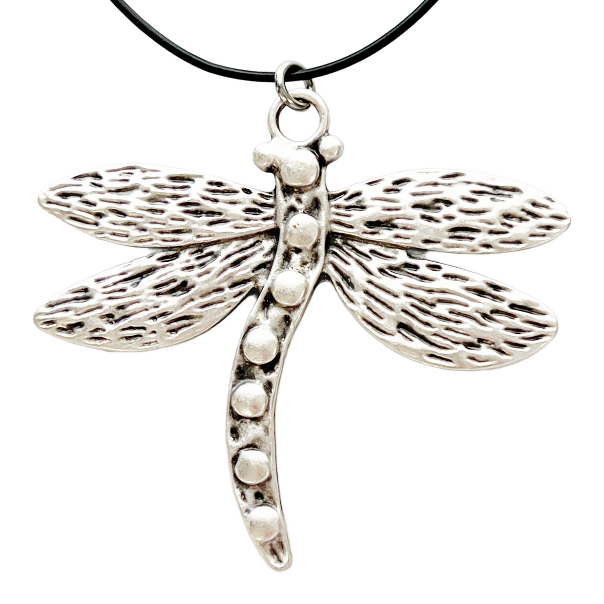 Bohemian Dragonfly Necklace Boho Nature Jewelry Large Dragonfly Pendant