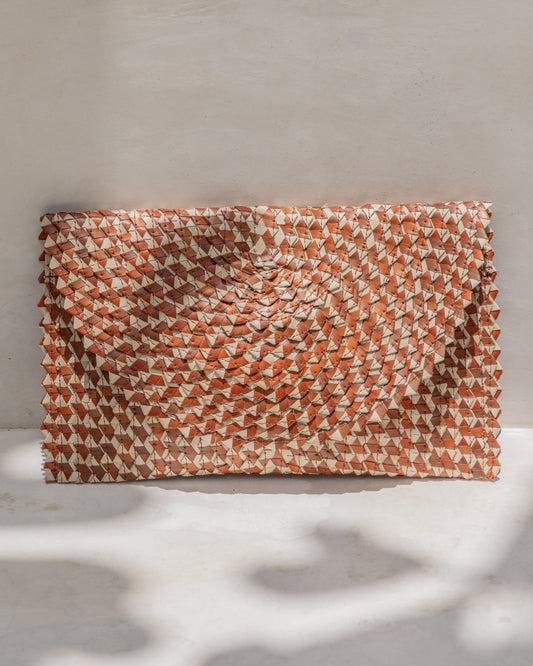 Ombre Rattan Clutch