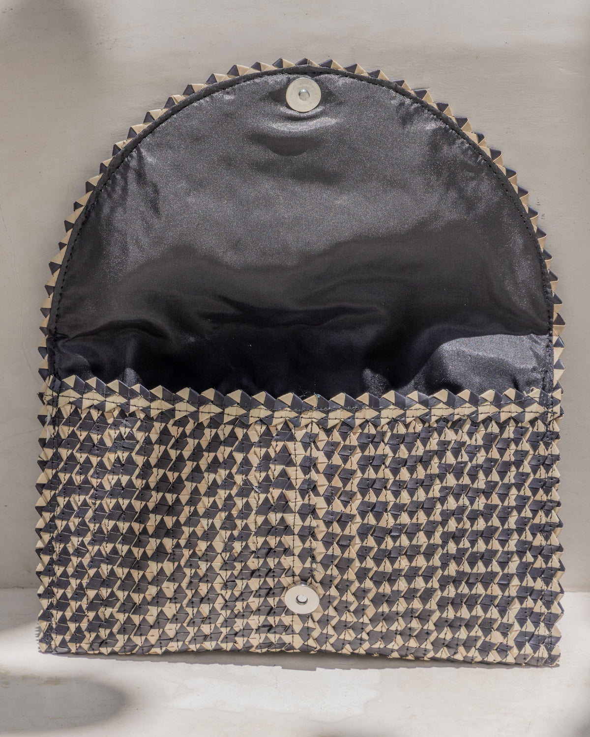 Ombre Rattan Clutch