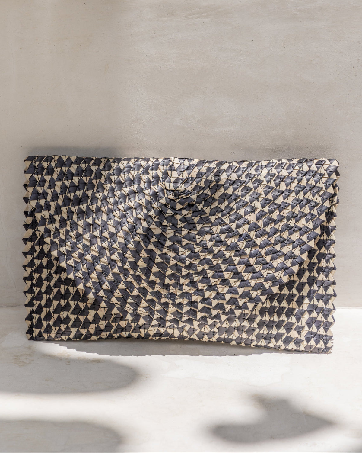 Ombre Rattan Clutch