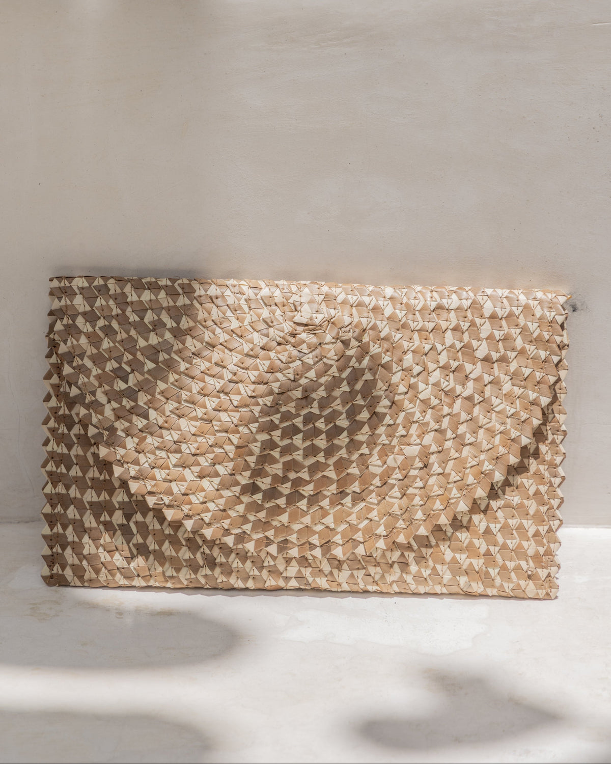 Ombre Rattan Clutch